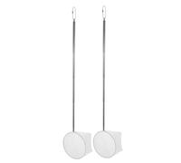 Hohopeti 2pcs Scaling Fishnet Fishnets Extendable Nets Extending Fish Net Stainless Steel White