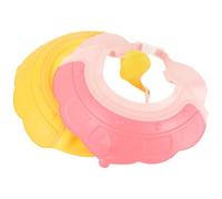Hohopeti 2Pcs Shower Caps with Adjustable Silicone Crown Design for Soft Lightweight Shampoo Hat Protecting Eyes and Ears for Hair Washing and Bath