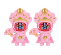 Hohopeti 2Pcs Sichuan Opera Face Changing Dolls Traditional Chinese Face Mask Souvenir Chinese Style Collectible Keychain Pendants for Schoolbag Decor