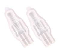Hohopeti 2pcs Silicone Christmas Nutcracker Mold for Dessert Making, Flexible and Convenient to Use, White Nutcracker Soldier Shape Moulds for Resin and Chocolate Baking