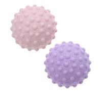 Hohopeti 2pcs Silicone Massage Balls for Muscle Relief Trigger Point Rollers for Yoga Exercise Plantar Fascia Therapy Lightweight Portable Release Tool Pink Purple