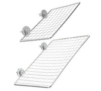 Hohopeti 2pcs Stainless Steel Parrot Perches for Medium Birds Multi-functional Resting and Jumping Platforms Sturdy Non-slip Bird Stands for Home and Pet Store Cages