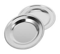 Hohopeti 2Pcs Stainless Steel Red Wine Coaster Anti-scalding Cushion for Wine Bottles Non-slip Dining Table Protection Elegant Home Decor