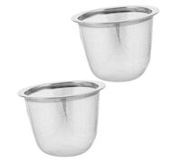 Hohopeti 2pcs Stainless Steel Tea Pot Strainer Insert Fine Mesh Infuser Filter for Loose Leaf Tea Brewing Travel Accessories