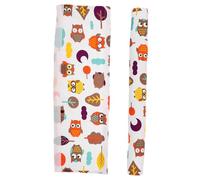 Hohopeti 2pcs Stroller Handle Sleeve Cotton Covers with Anti-Slip Grip Protective Armrest Bumper for Diameter Handles Colorful Cartoon Pattern Replacement Parts for Secure Pushchair Use