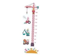 Hohopeti 2PCS Tower Crane Height Wall Stickers 30x90cm Cartoon Wall Decals for ’s Room Decoration, Bedroom Art Sticker for Home
