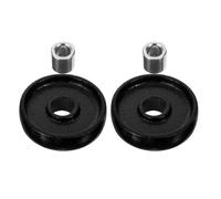 Hohopeti 2pcs Universal Jack Front Wheels Replacement for 2 Ton Hydraulic Floor Jack Trailer Roller Wheel Accessories and Utility Trailer Use