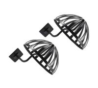 Hohopeti 2pcs Wall Mounted Hat Racks for Baseball Caps Cap Display Holders Organizers for Wall Hat Display Storage for Mens Black