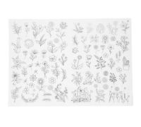 Hohopeti 2pcs Water Soluble Embroidery Stabilizer Alphabet Preprinted Sewing Pattern Templates Shirts Shoes Bags Easy Tear Away Washable Sewing Supplies for Beginners and Adults