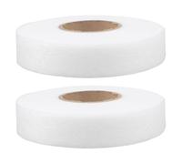 Hohopeti 2Pcs White 2Cm X 70 Yards Iron-On Fusing Hemming Tape for Pants and Clothes, Double-Sided Fabric Adhesive Tape for DIY Clothing Alterations, Suitable for Trousers, Curtains, and