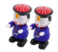 Hohopeti 2pcs Wind Up Zombie Hopping Small Clockwork Party Favors for Halloween Goody Bag Stuffers Interactive Birthday Present Novelty Fidget