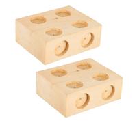 Hohopeti 2pcs Wooden Inclined Plates Physics Experiment Equipment for School Teaching Physics Teaching Tools for Friction and Motion Analysis Lightweight Wooden Blocks