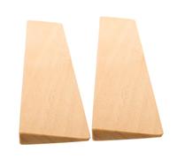 Hohopeti 2pcs Wooden Threshold Ramps for Doorways Portable Heavy Duty Wheelchair and Scooter Slope Pads with Smooth Gentle Incline Safe Polished Finish for Robot Vacuum and Home Steps