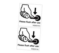 Hohopeti 2Sheets Toilet Warning Stickers for Door and Wall Decor Bathroom Stickers for Bedroom Toilet Seat Lid Decorations Decorative Vinyl Signs