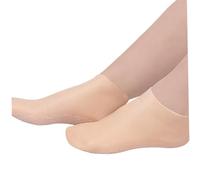 Hohopeti 3 Pairs Moisturizing Spa Socks for Women Gel Lined Elastic Lotion Socks Reusable Foot Care for Dry Cracked Heels and Smooth Skin Treatment