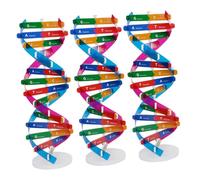 Hohopeti 3 Pcs Dna Model Kit Double Helix Educational for Biology Learning Interactive Genetics Assembly for Projects Classroom Use