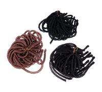 Hohopeti 3 Pcs Lightweight Polyester Fiber Dreadlock Wigs African Style Braided Wigs Comfortable to Wear for Trying a Different Hairstyle Style