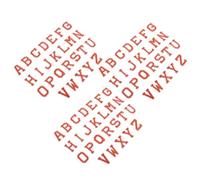 Hohopeti 3 Sets Embroidered Alphabet Letter Patches A-z Orange Felt Applique for Decorating Repair Hats Shirts Jeans Bags Soft Material