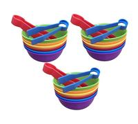 Hohopeti 3 Sets Montessori Color Sorting Bowls with Tweezers Fine Motor Skill Development Counting and Matching Educational for Preschool Boys