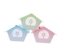 Hohopeti 3 Sets Plastic Birdhouses with Nesting Box for Garden Sturdy Bird Nest Houses for Wild Birds Squirrel and Hamster Breeding Shelter Random Colors Suitable for Wildlife