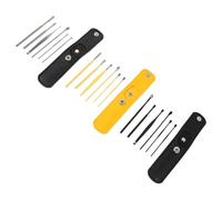 Hohopeti 3 Sets Stainless Steel Earwax Cleaner Kit with Spiral Ear Pickers Earwax Removal Tools for Safe Thorough Ear Cleaning at Home Practical Gift for Family and Friends