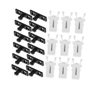 Hohopeti 30 Set Plastic Spring Trash Can Latch Replacement Catch Latches Push-Button Buckles for Household Garbage Bins and Easy to Install Secure Bin Lid Closures for Kitchen Waste