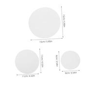 Hohopeti 300pcs Qualitative Filter Paper Medium Speed Round for Laboratory Chemical Analysis Oil Testing Industrial Funnel Filtration