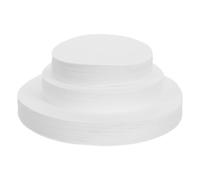 Hohopeti 300pcs Qualitative Laboratory Filter Paper round Medium Speed 9cm 11cm 15cm Diameter White Paper Sheets for Funnel Filtration and Scientific Uses with High Filtration Efficiency