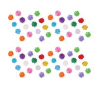 Hohopeti 300pcs Soft Pom Pom Cat Bulk Pack for Indoor Cats Interactive Catching and Chasing Enrichment Balls for Multiple Kittens Portable Stress Relief Play