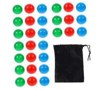 Hohopeti 30pcs Colorful Counting Balls for Learning Probability Educational Plastic Balls for Color Recognition Statistical Induction and Random Color