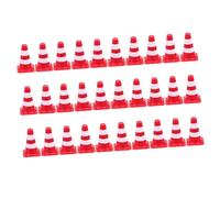 Hohopeti 30pcs DIY Traffic Sign Educational for Roadblock Simulation with Bright Colors Lightweight and Portable for Imaginative Play Various Surfaces