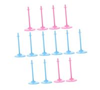Hohopeti 30pcs Doll Support Brackets Standing Display Racks for Dolls Organizer Pink and Blue Sturdy Simple Structure