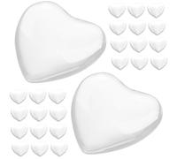 Hohopeti 30pcs Glass Nail Polish Display Beads with Accurate Coloring and Convenient Use Nail Color Cards for Home and Prop for Filming