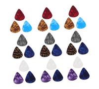 Hohopeti 30pcs Guitar Picks Variety Pack Thumb Picks for Acoustic Electric Guitars for Practice Performance Comfortable Grip Mixed Colors Thickness