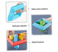 Hohopeti 30Pcs Stackable Colored Building Blocks for Educational Geometrical Shape for Preschool Learning Smooth Surface Safe Construction for Early Development