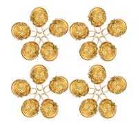 Hohopeti 30pcs Vintage Mini Jingle Bell Charms with Tiger Face Alloy Pendants for DIY Jewelry Making Christmas Decorations Wind Chimes Necklace and Bracelet Craft Accessories