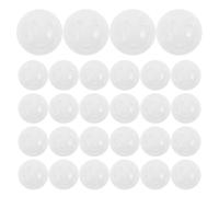 Hohopeti 30pcs White Plastic Rattle Ball Inserts for Baby Toys Noise Maker Sound Bells for Infant Plush Rattles DIY Craft Accessories
