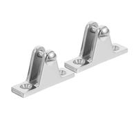 Hohopeti 316 Stainless Steel Yacht Top Swivel Hinge, 2Pcs Boat Fitting Hardware for Deck Mount, Canoes and Yachts, 2.36 x 1.18