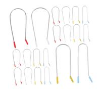 Hohopeti 32 Pcs Replacement Hot Roller Clips for Electric Hair Curlers U-shaped Securing Pins Multipurpose Curling Clips for Rapid Heating Burn Protection Assorted for Versatile Styling