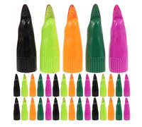 Hohopeti 35pcs Halloween Witch Fake Nails Set, Plastic Long Finger Claws in Orange, Purple, Green, and Black, Spooky Costume Accessory for Party Cosplay and Role Play