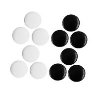 Hohopeti 360 Pieces Melamine Go Chess Pieces Double-Sided Convex Design Black and White Stones for Go Board Game School and Home Play Accessories