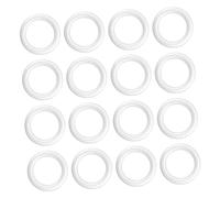 Hohopeti 36pcs White Polystyrene Foam Circles Thickened Wreath Rings for Craft DIY Holiday Decorations Indoor Outdoor Use Foam Wreath Making Supplies for Christmas and Festive Projects