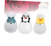 Hohopeti 3pcs Bath Toys for Toddlers Fun Sprinkling Egg Shower Toys Penguin Dinosaur Duck Floating Water Play for Bathtime Color Randomly Selected