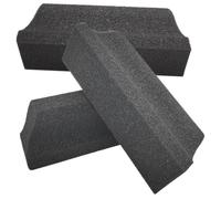 Hohopeti 3pcs Beard Sponge for Men Hair Catcher Brush Black Beard Cleaning Brush for Sink for Grooming