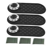 Hohopeti 3pcs Car Anti-slip Dashboard Mat with Rotating Phone Holder Multifunctional Organizer for Phones Sunglasses Keys and Temporary Parking Number Auto Accessories for Vehicles