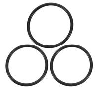 Hohopeti 3pcs Crystal Singing Bowls Black Ring Cushion Made of Sturdy Rubber Easy to Replace Convenient to Carry Sound Bowl Mat Buddhism Supplies for Music Lovers