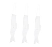 Hohopeti 3pcs DIY Japanese Carp Streamer Blank Flags for Painting Koinobori Windsocks for Outdoor Festival Crafts Traditional Fish Windsock Canvas for Creative Expression
