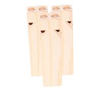 Hohopeti 3pcs DIY Painted Wooden Train Whistle for Orff Musical with Design Educational Sound Maker for Group Play Party Favors Carnival Prizes and Family Fun