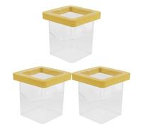 Hohopeti 3pcs Floating Breeding Boxes for Fish Tank Aquarium with Double Layer Isolation Clear Fish Egg Hatching Hatchery for Betta Shrimp and Aggressive