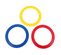 Hohopeti 3pcs Hand Tossing Rings Lightweight Circus Juggling Props for Acrobatics Equipment and Hand Ring Tricks Training Portable for Coordination and Performance